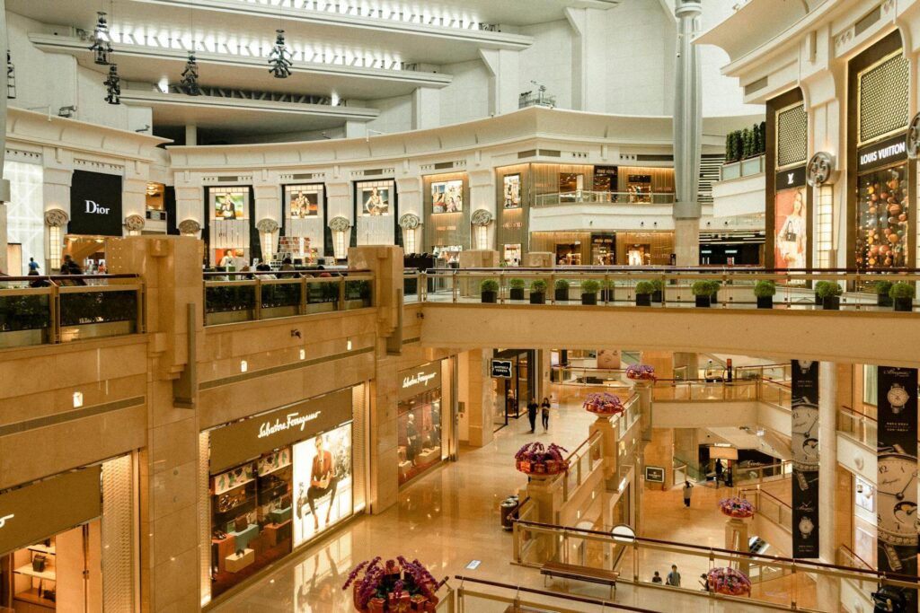 Interior of a mall